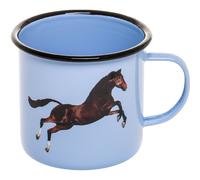 Mug TOILETPAPER HORSE 10 cm, bleu, émail, Seletti