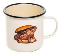 Mug TOILETPAPER TOAD 10 cm beige, émail, Seletti