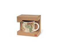Legami - Cup Puccino, Tasse en porcelaine New Bone China Tema Travel, Take a Break Collection, capacité 350 ml, lavable au lave-vaisselle