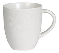 Mug Vésuvio blanc 30 cl (lot de 6) - Table Passion - Blanc - Grès Blanc G