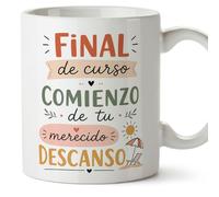 Mugffins mug enseignant avec texte Final de curso comienzo de tu merecido descanso en Espagnol | cadeau professeur école | idée remerciement | Enseñanza v4
