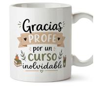 Mugffins mug enseignant avec texte Gracias profe por un curso inolvidable en Espagnol | cadeau professeur école | idée remerciement | Enseñanza v1