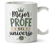Mugffins mug enseignant avec texte Mejor profe del universo en Espagnol | cadeau professeur école | idée remerciement | Enseñanza v1