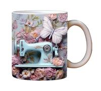 Mugs Et Tasses À Café 3D Peinte À La Couture Tasse Matelassée Peinte En 3D Avec Motif Humoristique Tasse Peinte À Coudre 3D Tasse À Café En Céramique De Machine À Coudre Unique Pour Les Cadeaux
