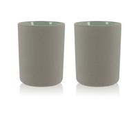 Mugs Isothermes Ogo Living En Grès Gris 20cl X2