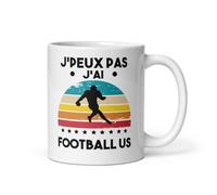 MugSmile Mug Je peux pas j'ai football US vintage retro sunset tasse football américain footballeur humour