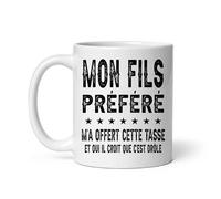 MugSmile Mug papa drôle mon fils préféré m'a offert cette tasse Tasse papa fête des pères