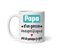 MugSmile Mug papa d'un garçon magnifique je gère père et fils Tasse papa fête des pères