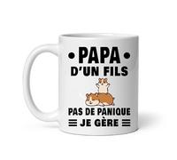 MugSmile Mug papa hamster d'un fils magnifique je gère père et fils hamster Tasse papa fête des pères