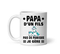 MugSmile Mug papa licorne d'un fils magnifique je gère père et fils licorne Tasse papa fête des pères