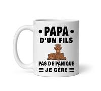 MugSmile Mug papa ours d'un fils magnifique je gère père et fils ourson Tasse papa fête des pères