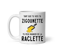 MugSmile Mug raclette humour kekette zigounette fromage Tasse raclette