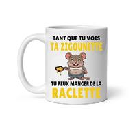 MugSmile Mug raclette humour kekette zigounette souris Tasse raclette