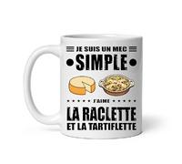 MugSmile Mug Raclette mec simple tartiflette humour Tasse raclette