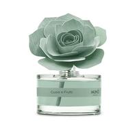 MUHA' | Diffuseur de parfum pour ambiances Rosa Diffuser, Fragrance Cuoio e Frutti, Diffuseur d'Ambiance avec Rose en Bois de Bouleau, Format de 50 ml