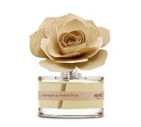 MUHA' | Diffuseur de Parfum pour ambiances Rosa Diffuser, Fragrance Vaniglia e Ambra Pura, Diffuseur d'Ambiance avec Rose en Bois de Bouleau, Format de 50 ML