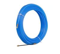 MuisTa 4 mm Tire Fils Electrique,Extracteur CâBle Ruban Poisson,Extracteur de fil électrique en nylon de pour électricien,Aiguille Electricien,Fish Tape Cable Puller(50 m, bleu)