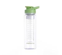 Muitomas, Gourde avec infuseur, design compact avec bouchon hermétique, pour infusions de fruits, thé ou herbes, capacité de 700 ml, couleur vert sauge