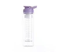 Muitomas, Gourde avec infuseur, design compact avec bouchon hermétique, pour infusions de fruits, thé ou herbes, capacité de 700 ml, couleur violette