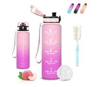 Mujigaga Gourde- 0.5l- Gourde Enfant, Anti Fuite, Gourdes Graduée, Facile à Nettoyer, Gourdes Enfant anti Fuite, Facile à Transporter, Bouteille d'eau pour École, Camping, Vélo, Natation, Voyage