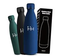 Mujigaga Gourde 750ml, Gourde Isotherme, Double Isolation, Bouteille Inox Anti Fuite, Reutilisable, Thermos Sans BPA, 24h Froid & 12h Chaud, pour Randonnée, Bureau, l'École, Voyage