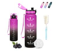 Mujigaga Gourde Enfant, Gourde 500ml, Anti Fuite, Gourdes Graduée, Facile à Nettoyer, Gourdes Enfant anti Fuite, Facile à Transporter, Bouteille d'eau pour École, Camping, Vélo, Natation, Voyage