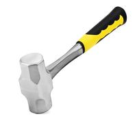 MUKCHAP Marteau de club de 1,6 kg avec poignée en fibre de verre pour jardinage, camping, roche