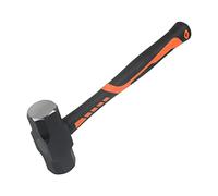 MUKCHAP Marteau de club de 1,8 kg, marteau de forage avec poignée en fibre de verre pour le jardinage, le camping, la roche