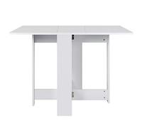 MUL-BOUTIQUE Table à Manger Pliable, Table Console Pliable, Tables pour Salle à Manger Cuisine, 76 * 102 * 73CM (Blanc)