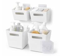 Mulbijeo Boîte De Rangement Pour Porte D'Armoire De Cuisine - Lot De 4, Organisateur Adhésif Sans Perçage En ABS Pour Cuisine, Salle De Bain & Bureau, Support Mural Pour Épices & Ustensiles