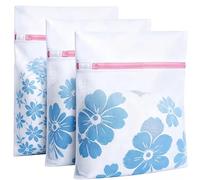 Mulbijeo Filet Linge Machine À Laver, Lot de 3, Sac de Lavage Avec Fermeture Éclair, Grand Filet de Lavage, Sac Linge Sale Voyage, Pour Linge Délicat, Sous-Vêtements et Chaussettes