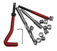 Mulcort Lot de 20 kits d'insertion de réparation de filetage métrique M5 M6 M8 M10 M12 M14 Helicoil Car Pro Bobine Outil M10 x 1,25
