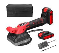 Mulcort Machine à carrelage vibrante 21V, 5 vitesses réglables,Machine Vibrante Carrelage 2x1300 mAh, diamètre de ventouse 165mm, machine à carrelage électrique pour la décoration de la maison