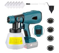 Mulcort Pistolet a Peinture, Portatif Pulvérisateur de Peinture sans Fil Compatible avec Bosch 20V Max Batterie, avec récipient de 1000 ML, pour la Maison/Meubles/armoires (Batterie Non Incluse)
