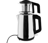 Mulex Tee Express 2-en-1 bouilloire et infuseur à thé en acier inoxydable - 1,2 L + 2 L