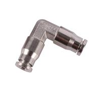 MULONGOR 1 pc 1/4 "Tuyau connecteur de Verrouillage de Glissement cuivre nickelé raccord Rapide Haute Pression brumisation Irrigation OD 6.35mm raccord de buse de Tube(Elbow)