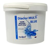 Multi Bleu Galets de 200G 5KG - Traitement tout-en-un pour Piscine - Désinfectant, Algicide, Stabilisant, Clarifiant