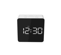 Multi-Fonctionnel Miroir Led Horloge Numérique Alarme Night Lights Thermomètre Blanc PL718