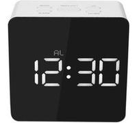 Multi-Fonctionnel Miroir Led Horloge Numérique Alarme Night Lights Thermomètre Blanc PL718 Blanc G