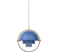 Gubi Plafonnier Multi-Lite Ø 36 cm bleu et laiton