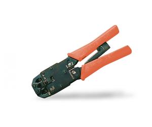 Multi Modular Crimping Tool, suitable for 4P2C 4P4C, 6P4C, 6P6C, 8P8C, incl. stripper and cutter
