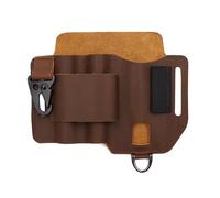 Multi Tool Sheath for Belt - EDCs Belt Sheatth Pocket Organizer | Sturdy Belts Sheath Pocket Organizer - Tools & Home Improvement, Leather Multi Tool Pouch With Pen Holder