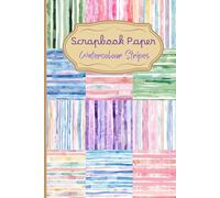 Multicolour Watercolour Stripes Scrapbook Paper Pack: 24 Double-Sided A5 Patterns | Printed Ephemera for Junk Journals & Nursery Crafts