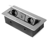 Multiconnecteur Atom 26 Lite pour bureau, 265 x 120 mm, Peint en aluminium