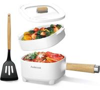 Multicuiseur électrique avec revêtement antiadhésif en céramique - 2 L - pour le riz, le poulet, les œufs, le riz frit, les flocons d'avoine et la soupe