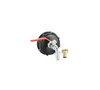 Multicuves - Raccord cuve S100X8 - Robinet Laiton chromé 15 mm + Nez 20x27