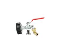 Multicuves - Raccord cuve S60X6 - Robinet Laiton chromé 15 mm + Nez articulé