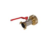 Multicuves - Raccord S60X6 laiton - Vanne 1/4 de tour laiton et raccord express