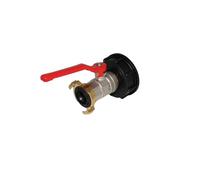 Multicuves - Raccord S60X6 - Vanne 1/4 de tour laiton et raccord express