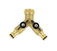 Multicuves - Sélecteur 2 Voies en Laiton 3/4'' avec Nez (Type Gardena)